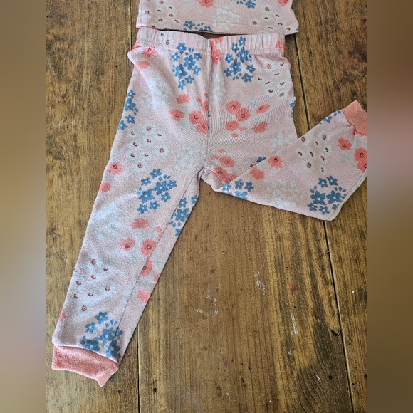 Lucky Brand Peach & Blue Floral Long-Sleeve Crewneck Tee & Pajama Pants - Picture 2 of 10